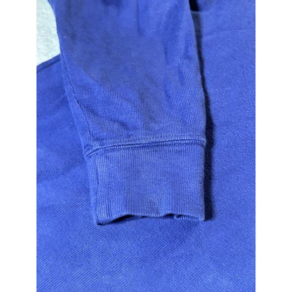 Polo Ralph Lauren Sweater Mens M Blue Estate Rib 1/4 Zip Pullover Sweatshirt - Picture 9 of 10